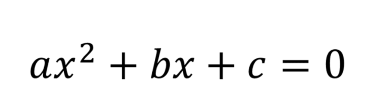 Ax2+bx+c=0 tənliyi