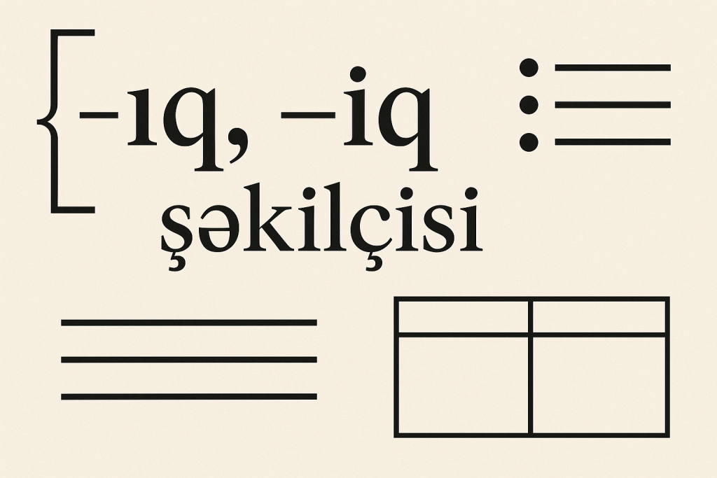 Iq şəkilçisi: Qrammatik Funksiyası, İstifadəsi