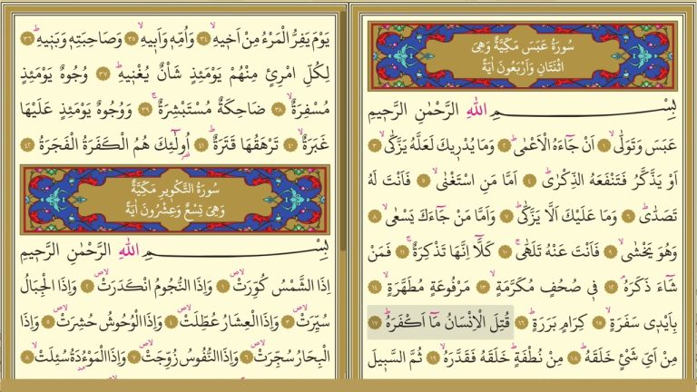 Əbəsə Surəsi: Mənası,Tərcüməsi