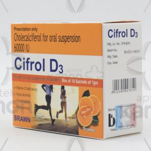 Cifrol D3: İstifadə Sahələri, Tibbi Göstərişlər