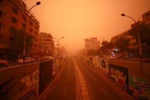 Qum Fırtınası: Atmosfer Dinamikası, Fiziki Mexanizm